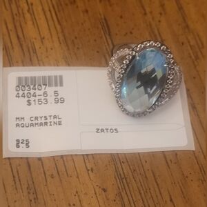 Zatos Aquamarine Crystal Ring